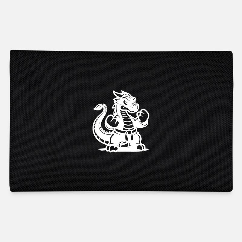 Sportlicher Karate Drache Cartoon Style Federtasche
