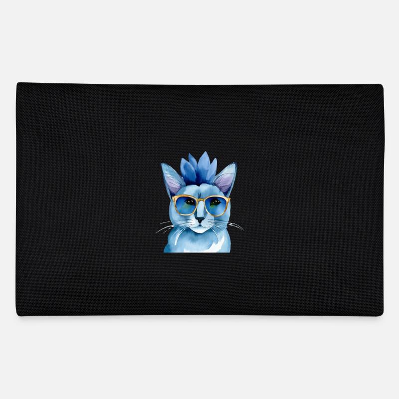 Punkrock Katze Sonnenbrille Katzenshirt Geschenk Federtasche