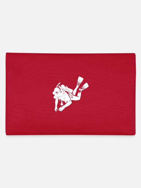 Gerätetaucher Sporttaucher Ausbildung Ausrüstung - Federtasche - Rot - Hinten