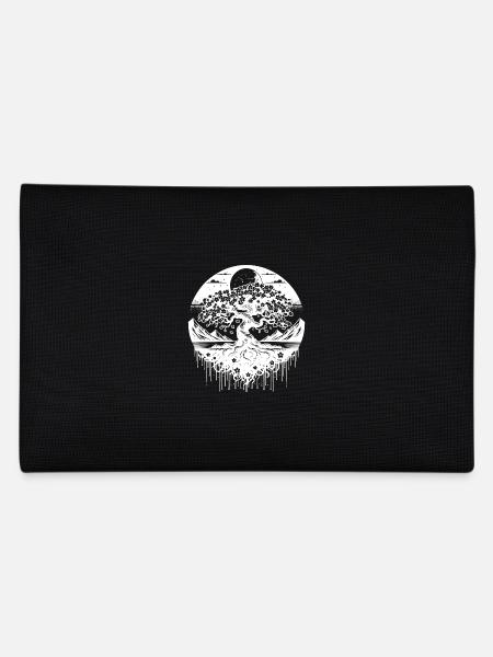 Cerisier en pleine floraison dans un paysage de montagne - Trousse - noir - Dos