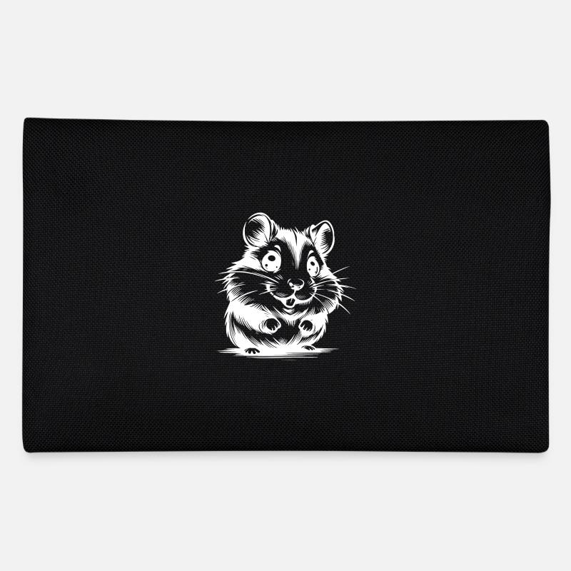 Dessin de hamster d’enfants câlins - Trousse - noir