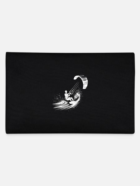 Kite Surfing Sport Equipment - Surfing in the Sky - Pencil Case - black - Back