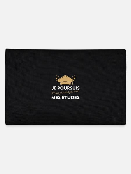 I'M CONTINUING MY STUDIES (BUT I'M NOT RUNNING FAST)! - Pencil Case - black - Back