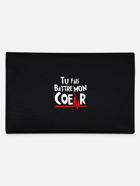TU FAIS BATTRE MON COEUR ! (amour) blanc - Trousse - noir