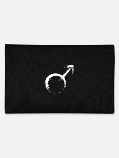 Männliches Geschlechtssymbol Symbol Vektor - Pencil Case - black - Back