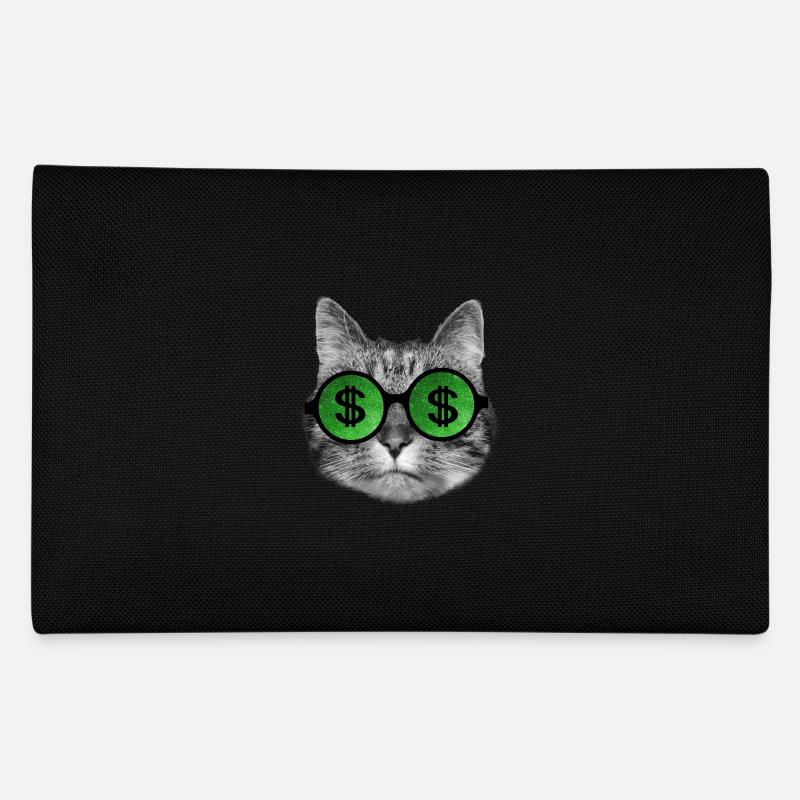 Lustige reiche Katze mit Dollarzeichenbrille Federtasche