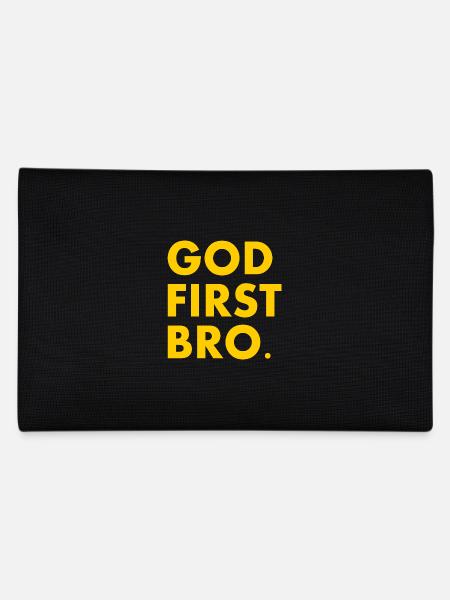 God first bro - Federtasche - Schwarz - Hinten