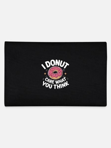 Donut Donuts Süßigkeiten Bagel - Federtasche - Schwarz - Hinten