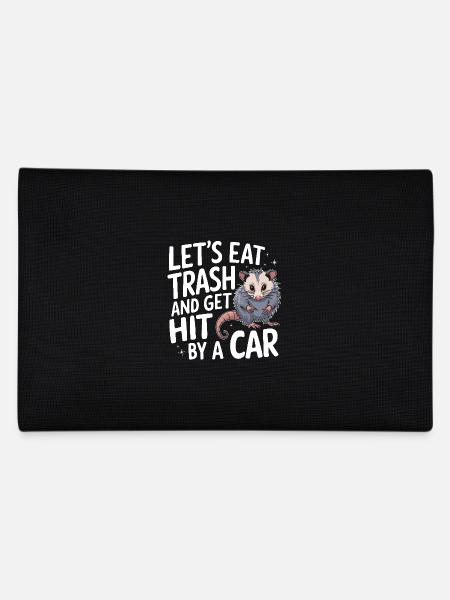 Opossum Possum Animal - Pencil Case - black - Back