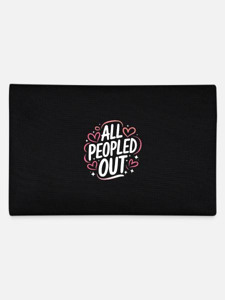 Introvert, antisocial, introvert - Pencil Case - black - Back