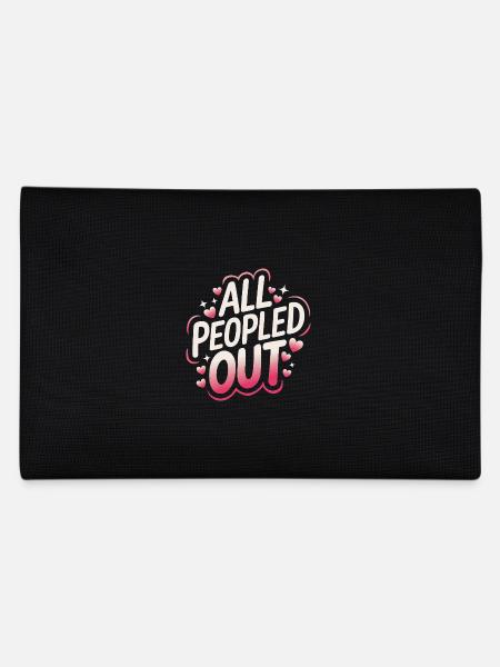 Introvert, antisocial, introvert - Pencil Case - black - Back