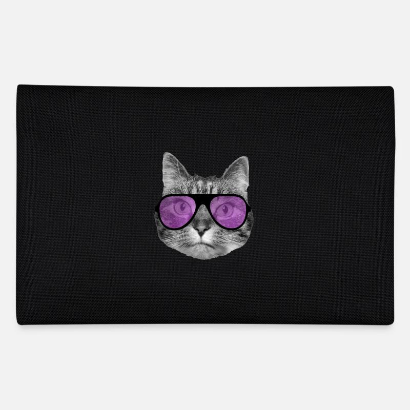 Katze mit cooler rosa Sonnenbrille Federtasche