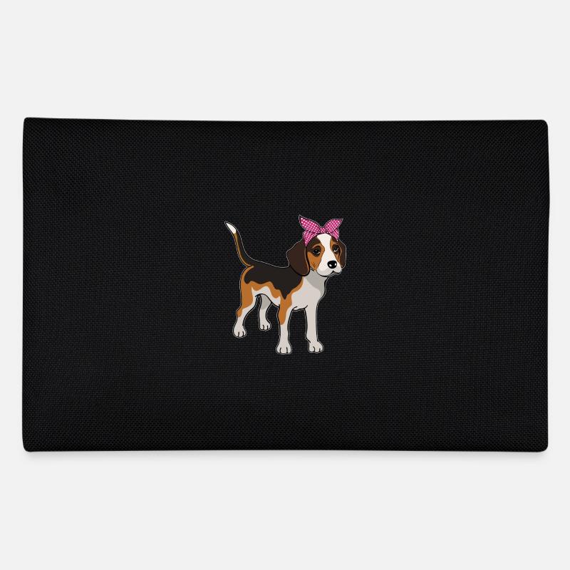 Beagle mit Schleife Beaglebesitzer Geschenk Federtasche