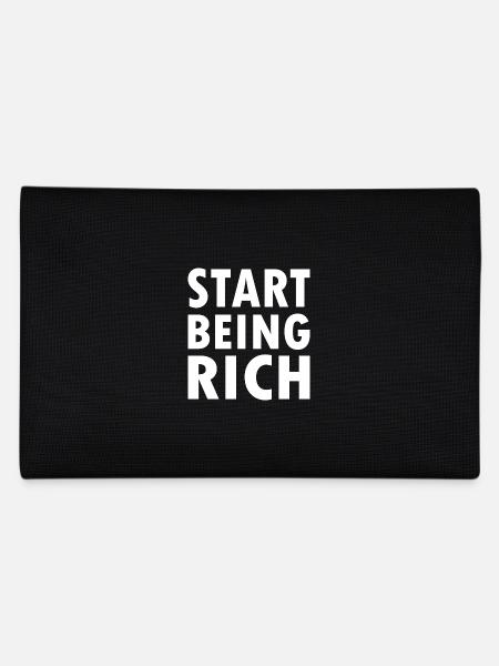 Start being rich - Federtasche - Schwarz - Hinten