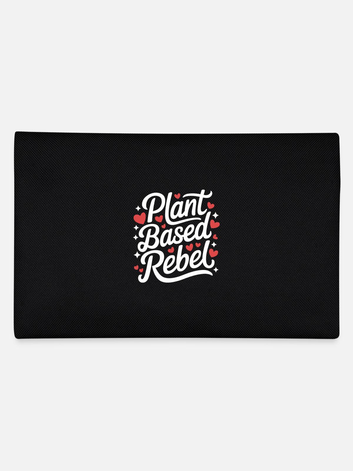 Vegetarisch Vegan Veggie Vegetarier - Federtasche - Schwarz - Hinten