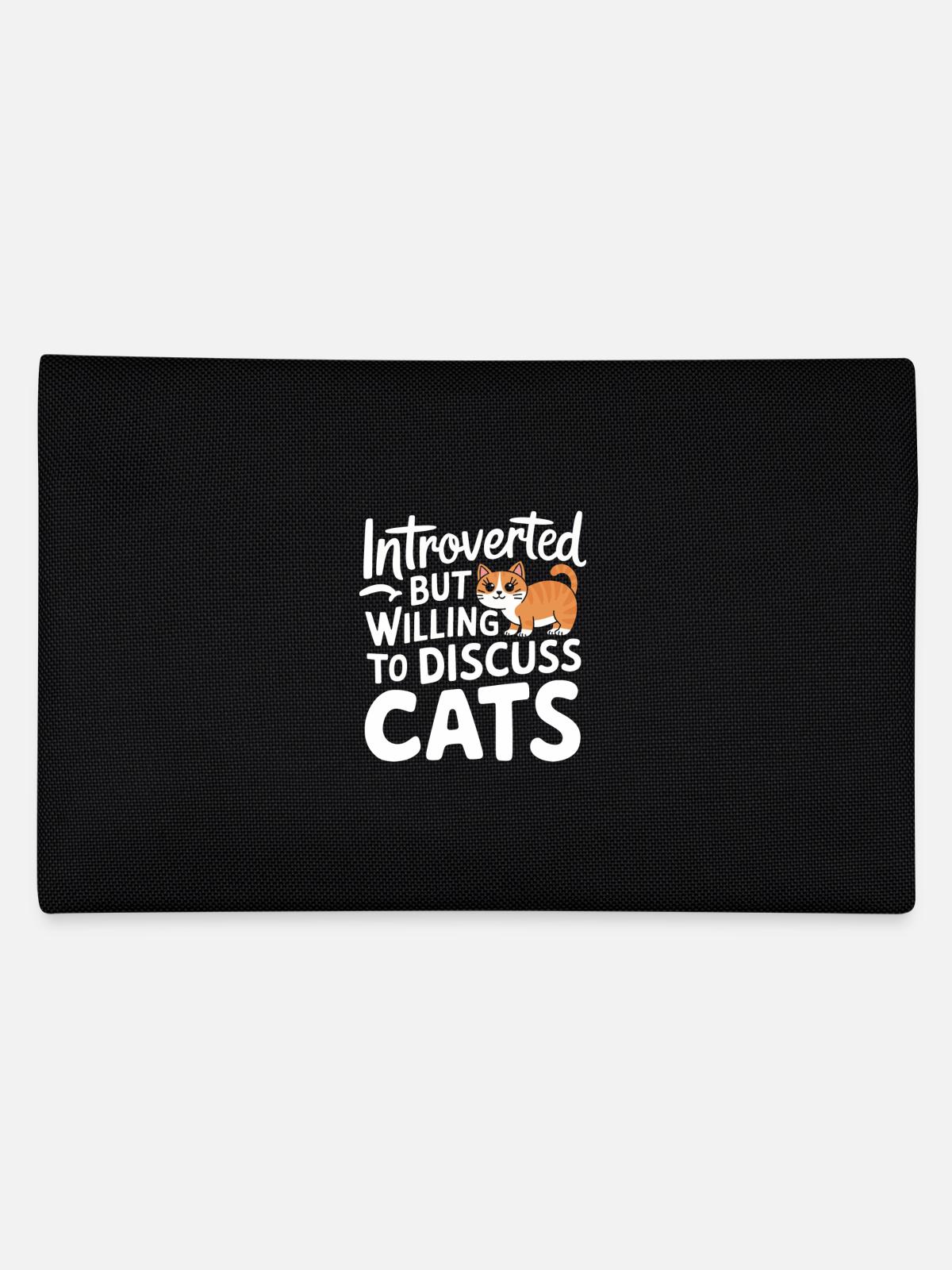 Introvert, antisocial, introvert - Pencil Case - black - Back