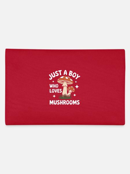 Pilz Pilze Funghi Champignon - Federtasche - Rot - Hinten