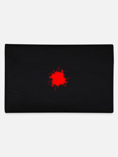 Peinture tache éclaboussée de sang rouge - Trousse - noir - Dos