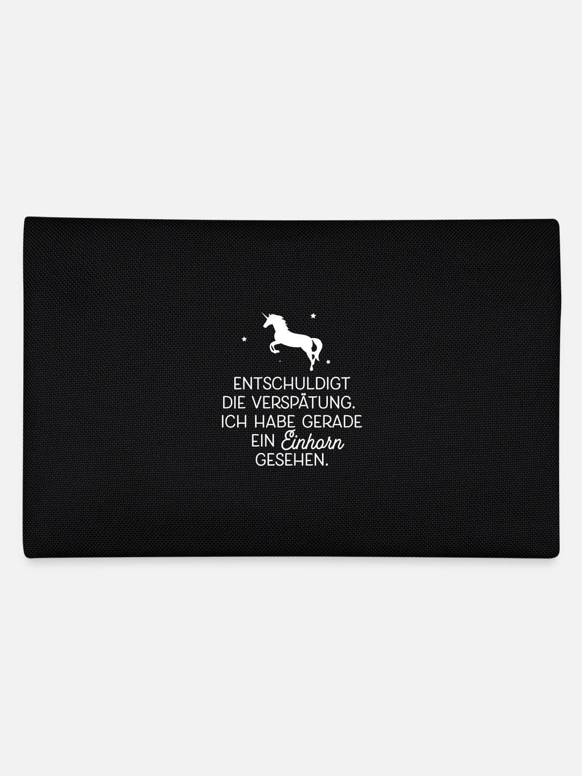 Einhorn - Federtasche - Schwarz - Hinten