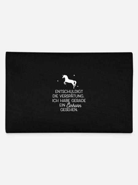Einhorn - Federtasche - Schwarz