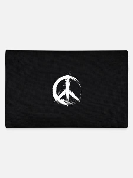 Symbole de la paix hippie amour de la paix paix hippie - Trousse - noir - Dos