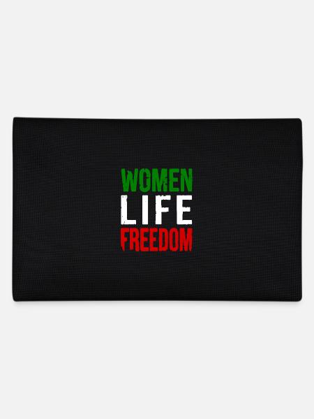 Women life freedom - Federtasche - Schwarz - Hinten