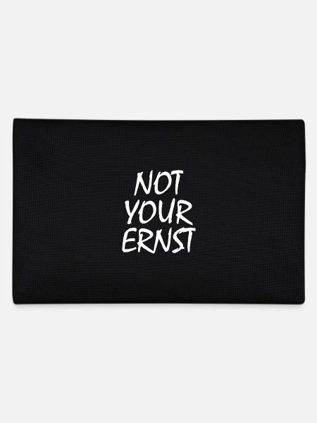 Not your ernst - Federtasche - Schwarz - Hinten