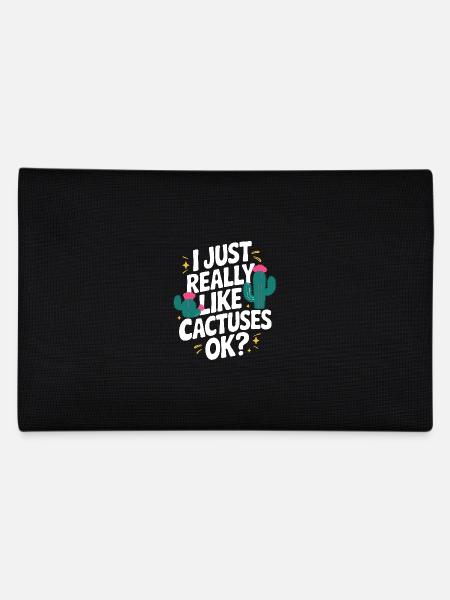 Cactus Cacti Desert Plant - Pencil Case - black - Back
