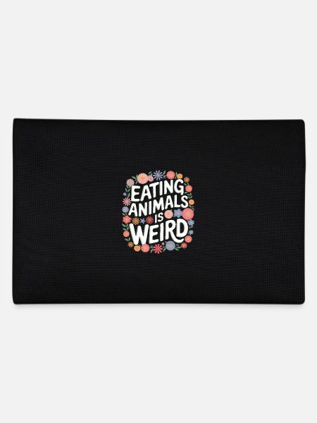 Vegetarian Vegan Veggie Vegetarian - Pencil Case - black - Back