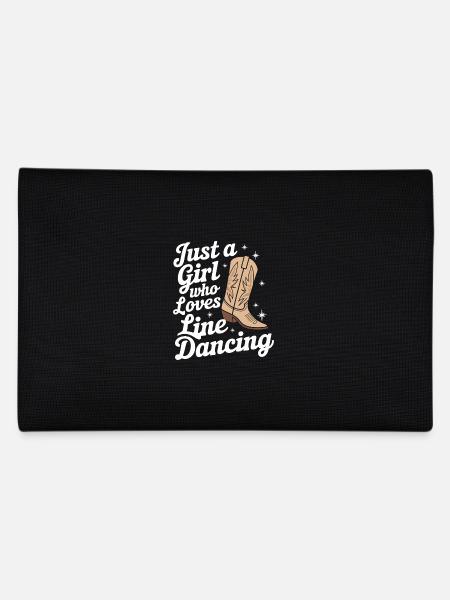 Line Dancing Dancing Dancers - Pencil Case - black - Back