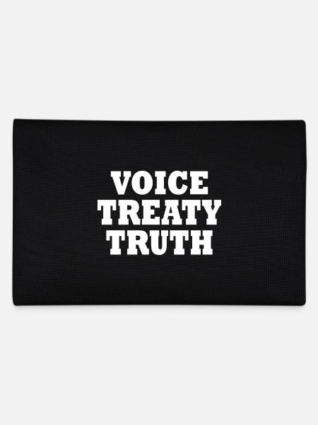 Voice treaty truth - Pencil Case - black - Back