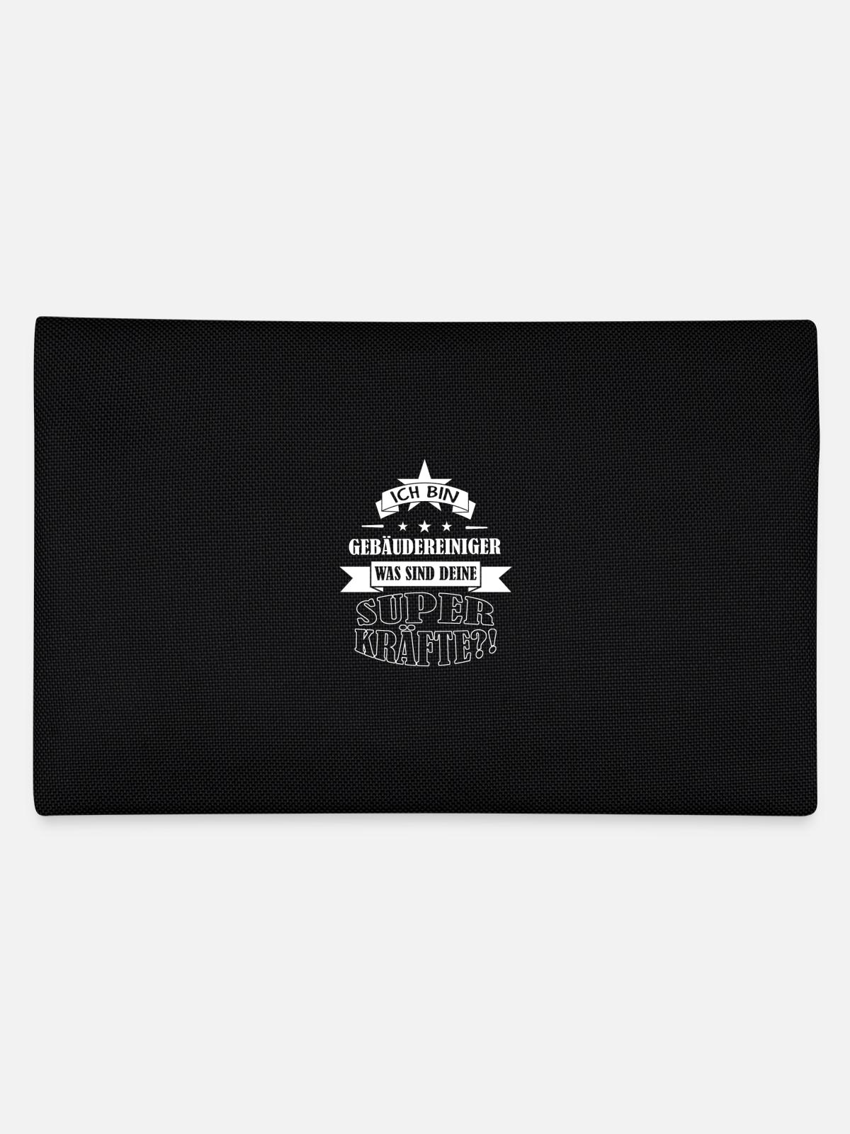 Superkräfte Gebäudereiniger - Federtasche - Schwarz - Hinten