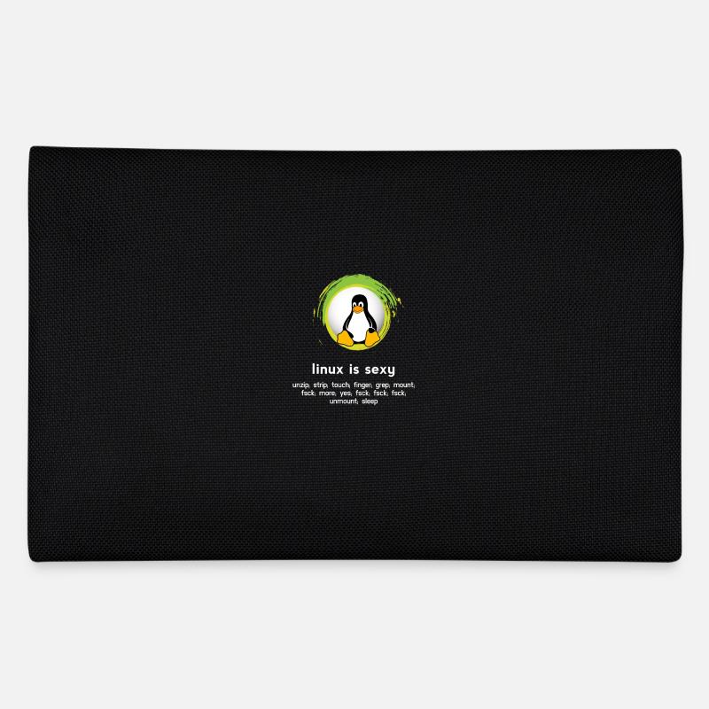 Computer System Penguin Nerd pc inside code admin - Trousse - noir