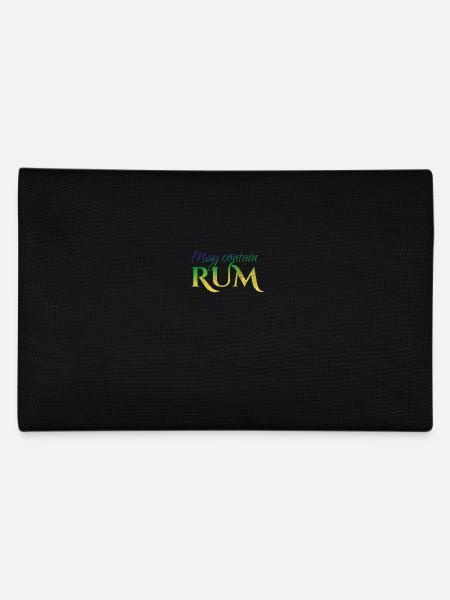 Rum / May Contain Rum / Alkohol / Party - Federtasche - Schwarz - Hinten