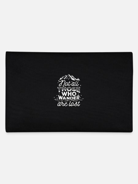 Not All Those Who Wander Are Lost Wandern Reisen - Federtasche - Schwarz - Hinten