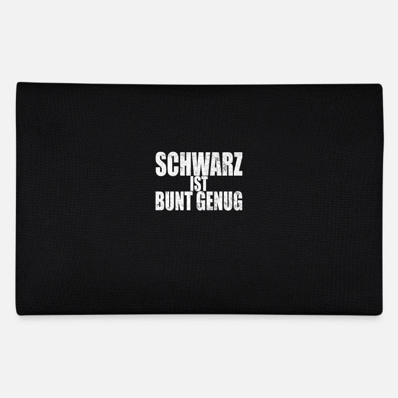 Schwarz Ist Bunt Genug Gothic Black Metal Emo - Federtasche - Schwarz