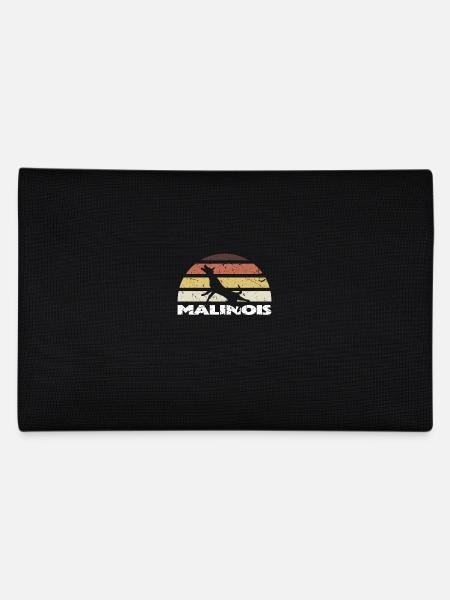 Malinois Retro Vintage Silhouette - Trousse - noir - Dos
