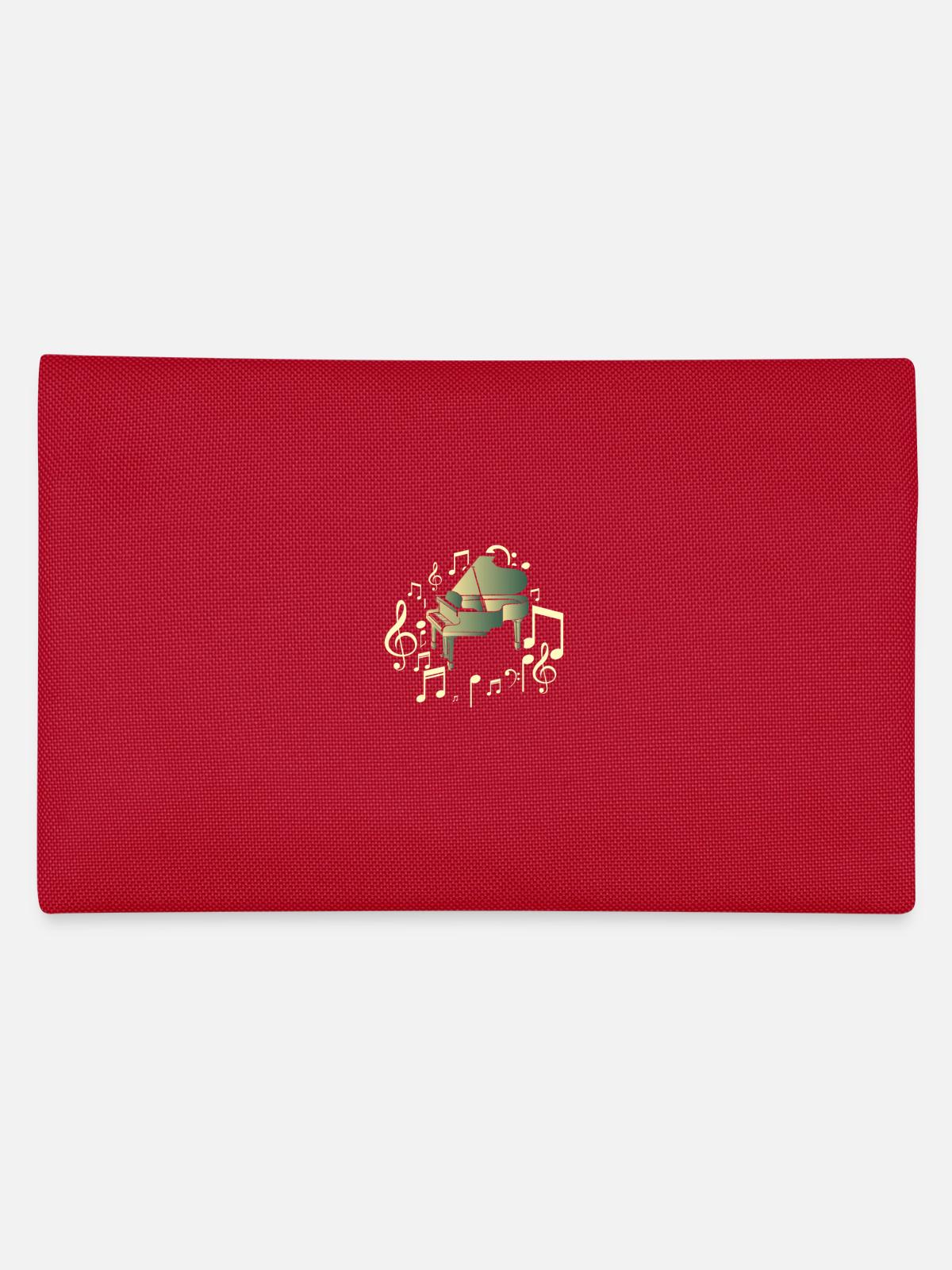 piano - Pencil Case - red - Back