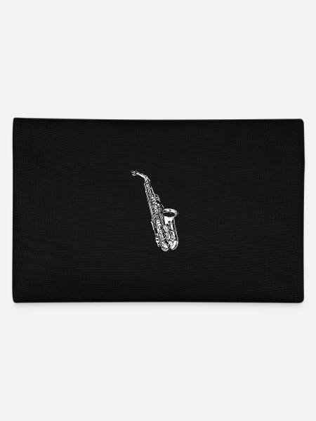 Saxofon Saxofonist Saxofonspieler Instrument Band - Federtasche - Schwarz - Hinten