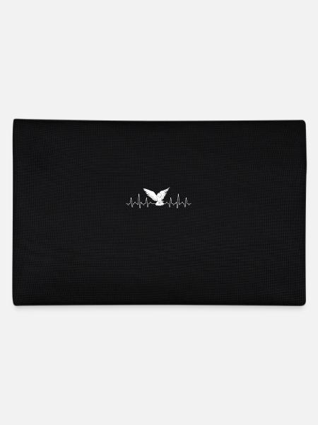 Eule Heartbeat - Federtasche - Schwarz - Hinten