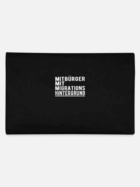 Mitbürger mit Migrationshintergrund - Federtasche - Schwarz - Hinten