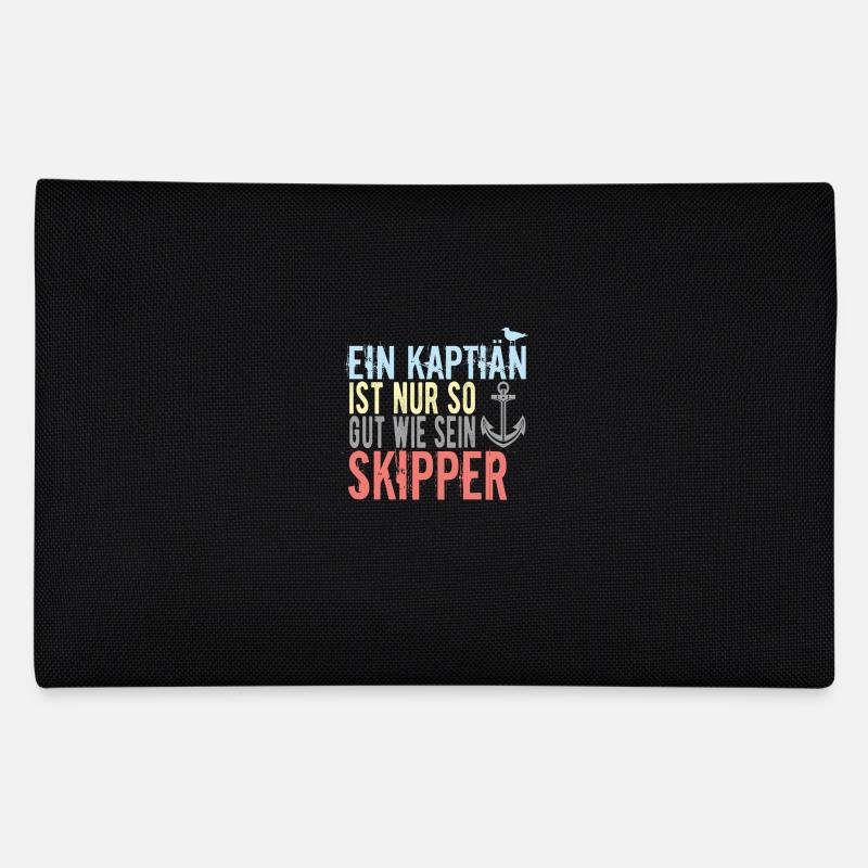 Skipper Sprüche - Federtasche - Schwarz