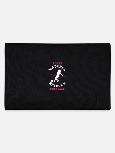 Echte Mädchen spielen Fußball - Federtasche - Schwarz - Hinten