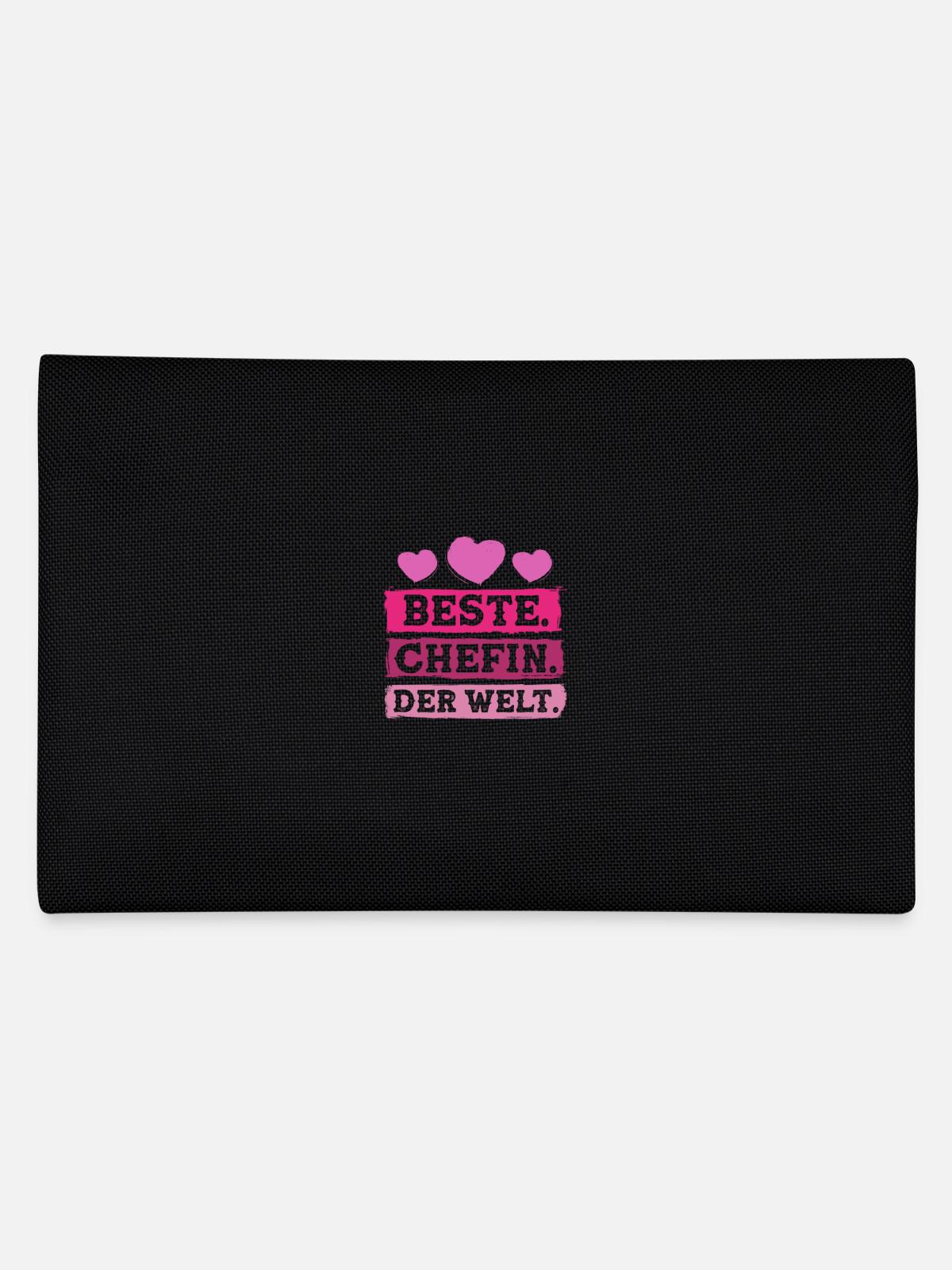 Beste Chefin der Welt - Federtasche - Schwarz - Hinten