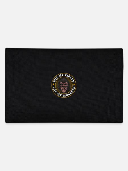 Nicht mein Zirkus nicht meine Affen - Federtasche - Schwarz - Hinten