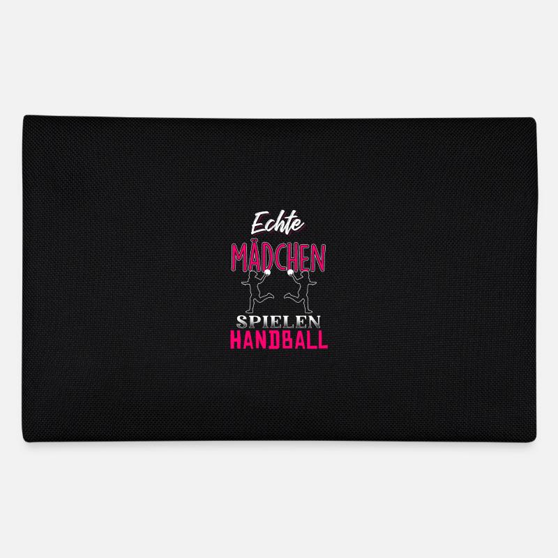 Echte Mädchen spielen Handball - Federtasche - Schwarz