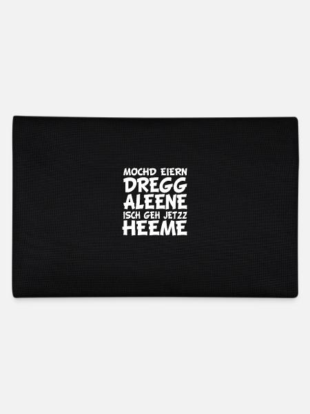 Büro Büros Arbeit Kollege Kollegin sächsisch - Federtasche - Schwarz - Hinten