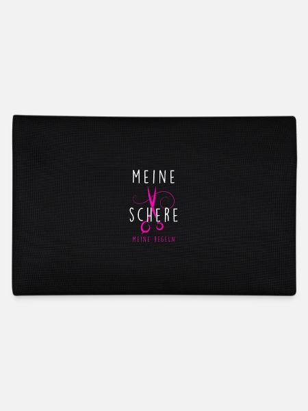 Meine Schere meine Regeln - Federtasche - Schwarz - Hinten