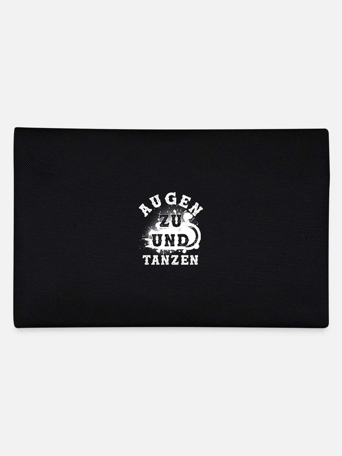 Tanzen Spruch - Federtasche - Schwarz - Hinten