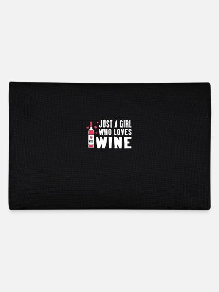 Just a girl who loves Wine - Federtasche - Schwarz - Hinten